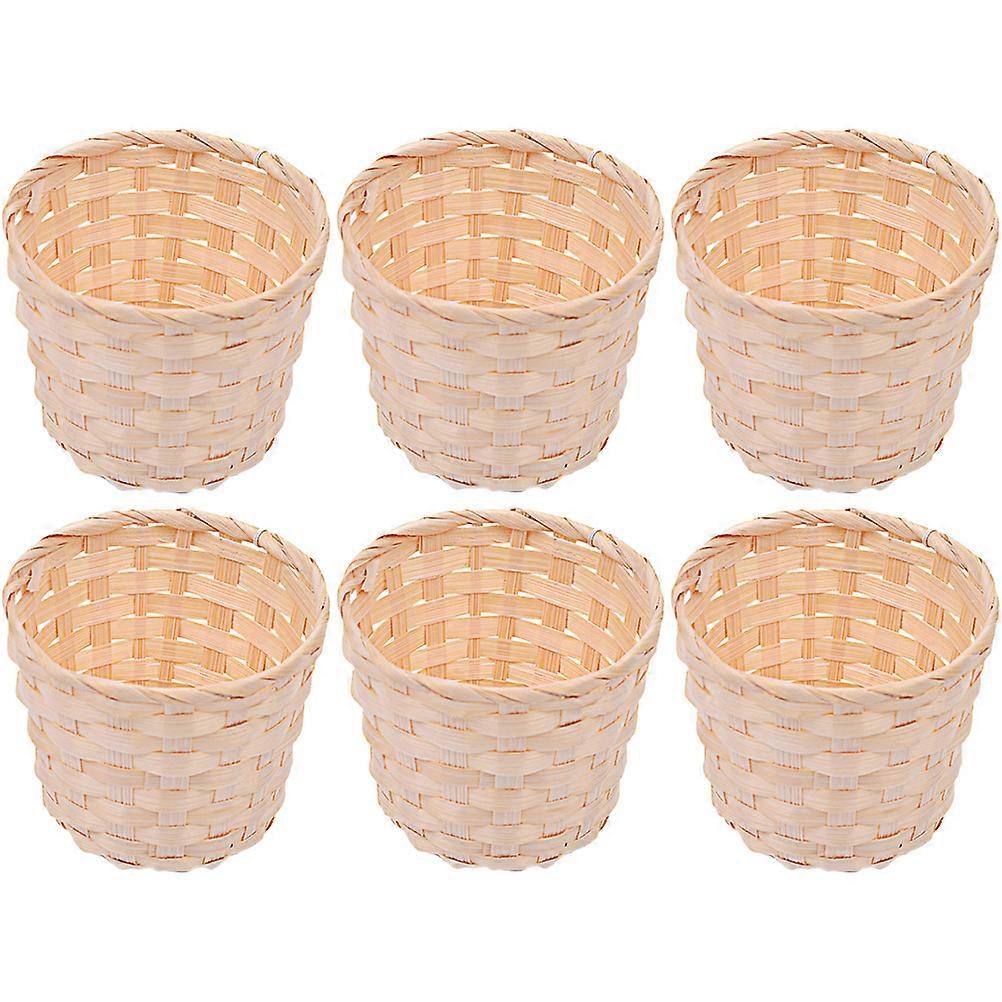 6pcs  Mini Baskets Woven Baskets Small Basket Candy Gift Baskets Wedding baskets