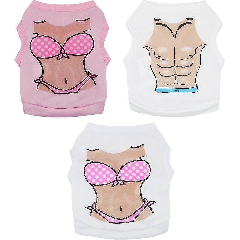 Dog Shirt Puppy Sweatshirt Pet Sleeveless Vest Female Doggy Apparel