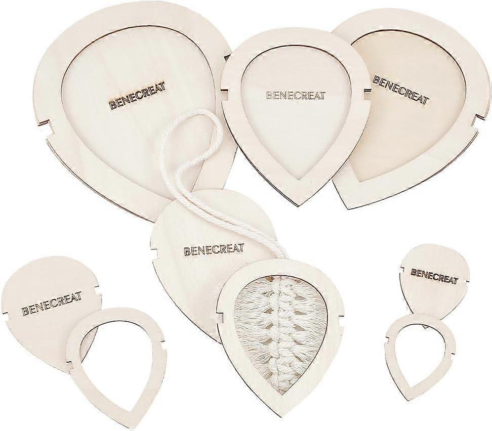 DIY 12Pcs Leaf Macrame Cutting Molds Wood Macrame Leaf Cutting Template Macrame Feather Wall Hanging Tool for DIY Crafts Making DIY