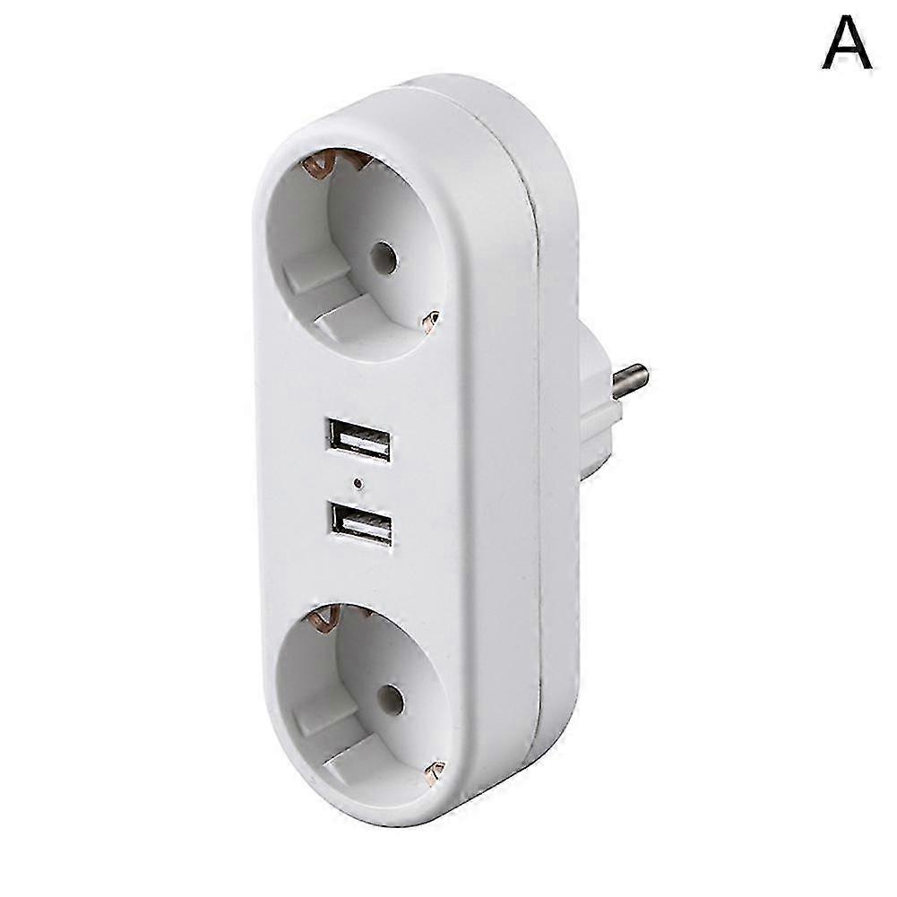 EU Ground Wall Socket Adapter Plug Extension Power Outlet Converter 3500W