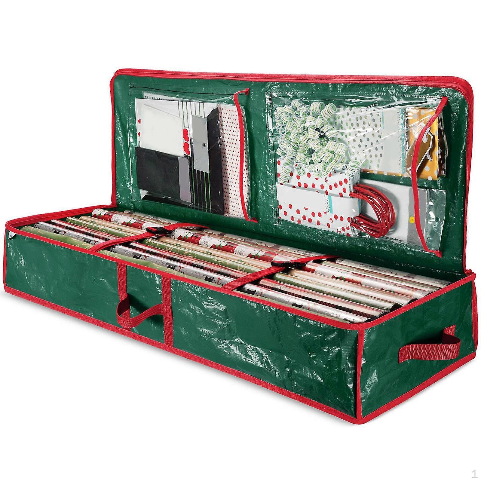 Christmas Wrapping Paper Storage Bag Container, Holder, Large Capacity Gift Wrap