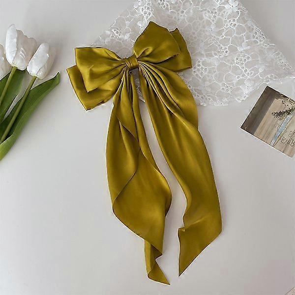 Pinza para el cabello de mariposa de cinta [jengibre]