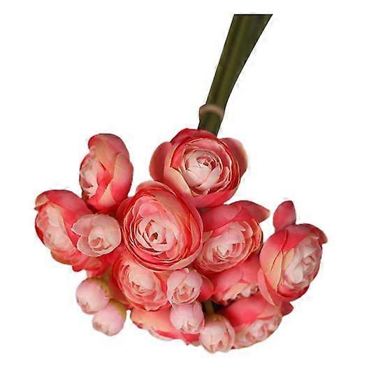 6Pcs Artificial Camellia with Stem Realistic Colorful Fake Rose Flower Wedding Home Office Table Centerpiece Faux