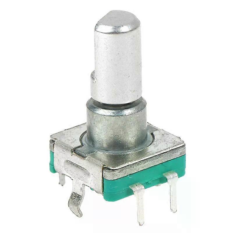 EC11 Thin Rotary Encoder With Switch 30 Positioning 15 Pulse 15mm Half-axis Audio Digital Potentiometer 5 Feet 0502