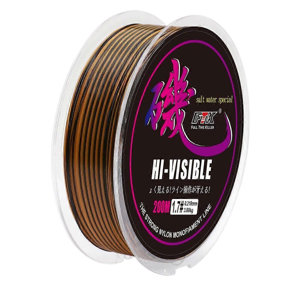 200M Rockfish Line Abrasion Resistant Nylon Freshwater and Saltwater Long Casting Line 6LB-40LB
