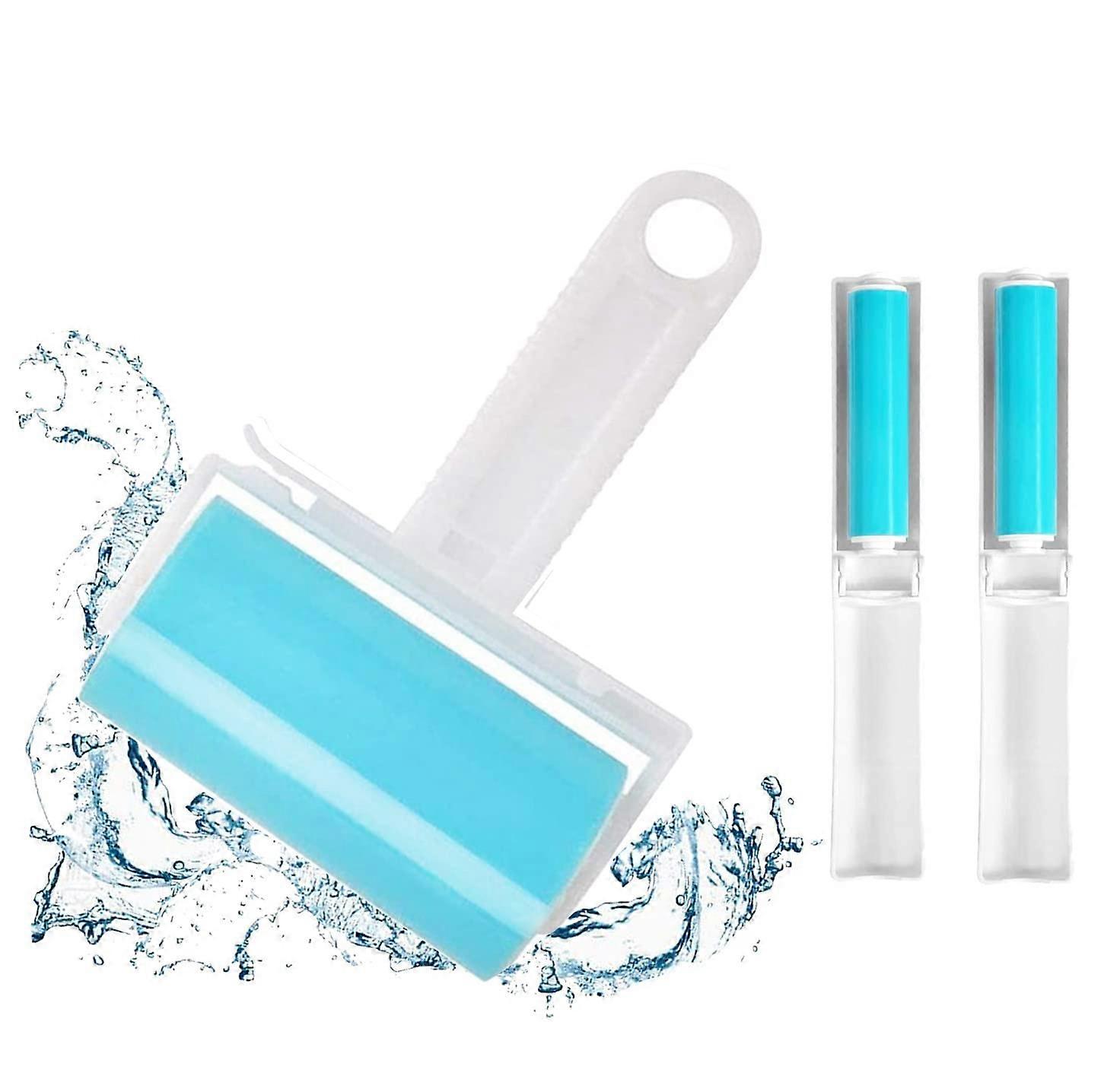 3 Pack Sticky Reusable Washable Lint Roller for Clothes and Pet Hairs