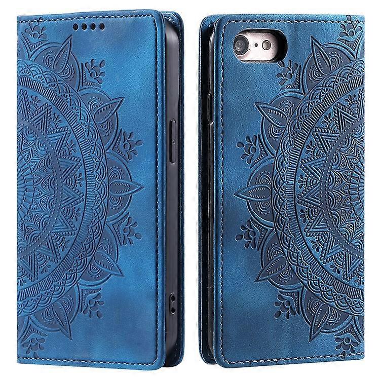 Style-010 Compatible For iPhone 16e Case Magnetic Closing Leather Phone Cover Pattern Imprinted