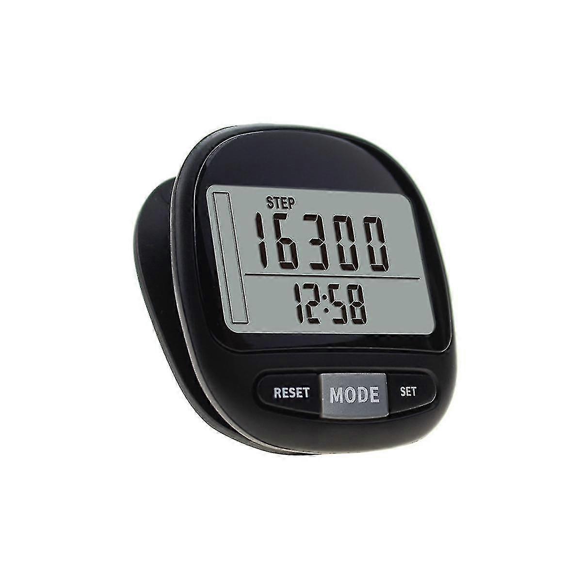 3D Walking Pedometer with Clip and Strap, Calorie Counter, 7 Memory. Accurate Step Counter