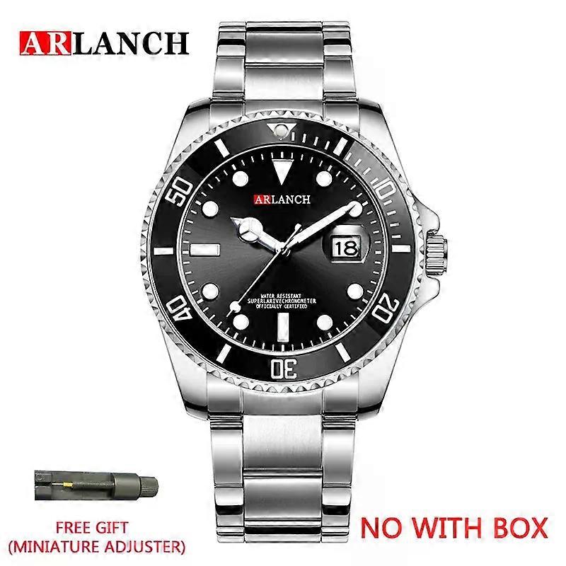 Arlanch מכירה חמה גברים שעון קוורץ המותג העליון תאריך שעוני ספורט אופנה יוקרתי עמיד למים פלדה מלאה זכר שעון Relogio Masculino