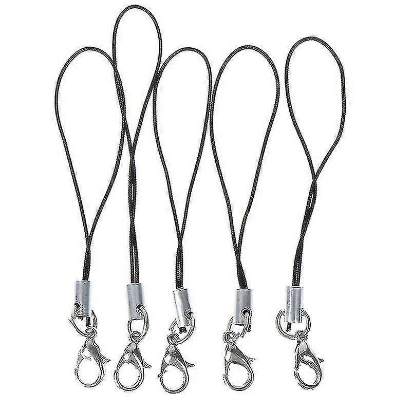 WXH10pcs Lanyard Keychain For Usb Flash Drive Strap String Black Hfmqv