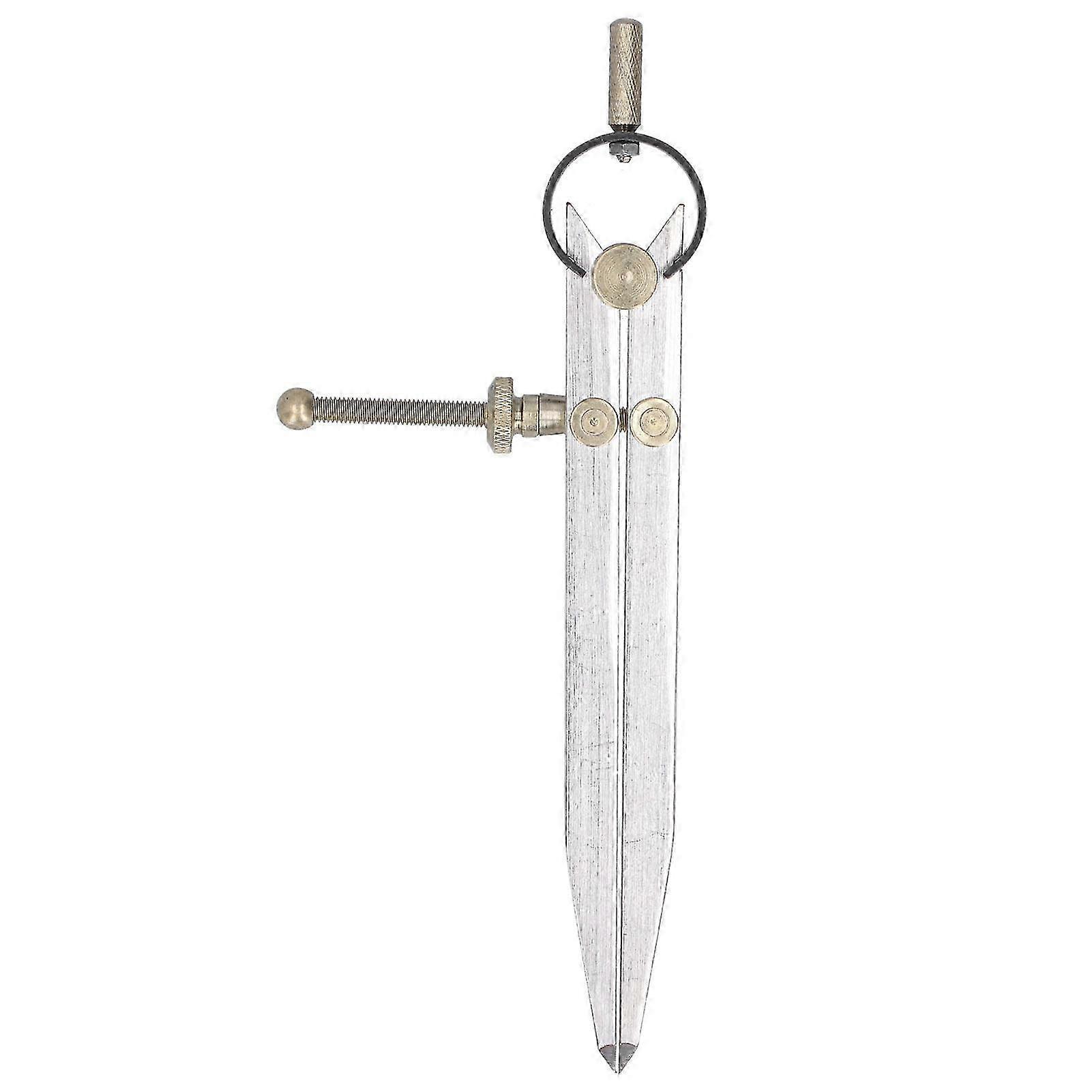 調整可能なウィングディバイダーゲージ8inレザー/木工ツール、炭素鋼と真鍮、精密スペーシング