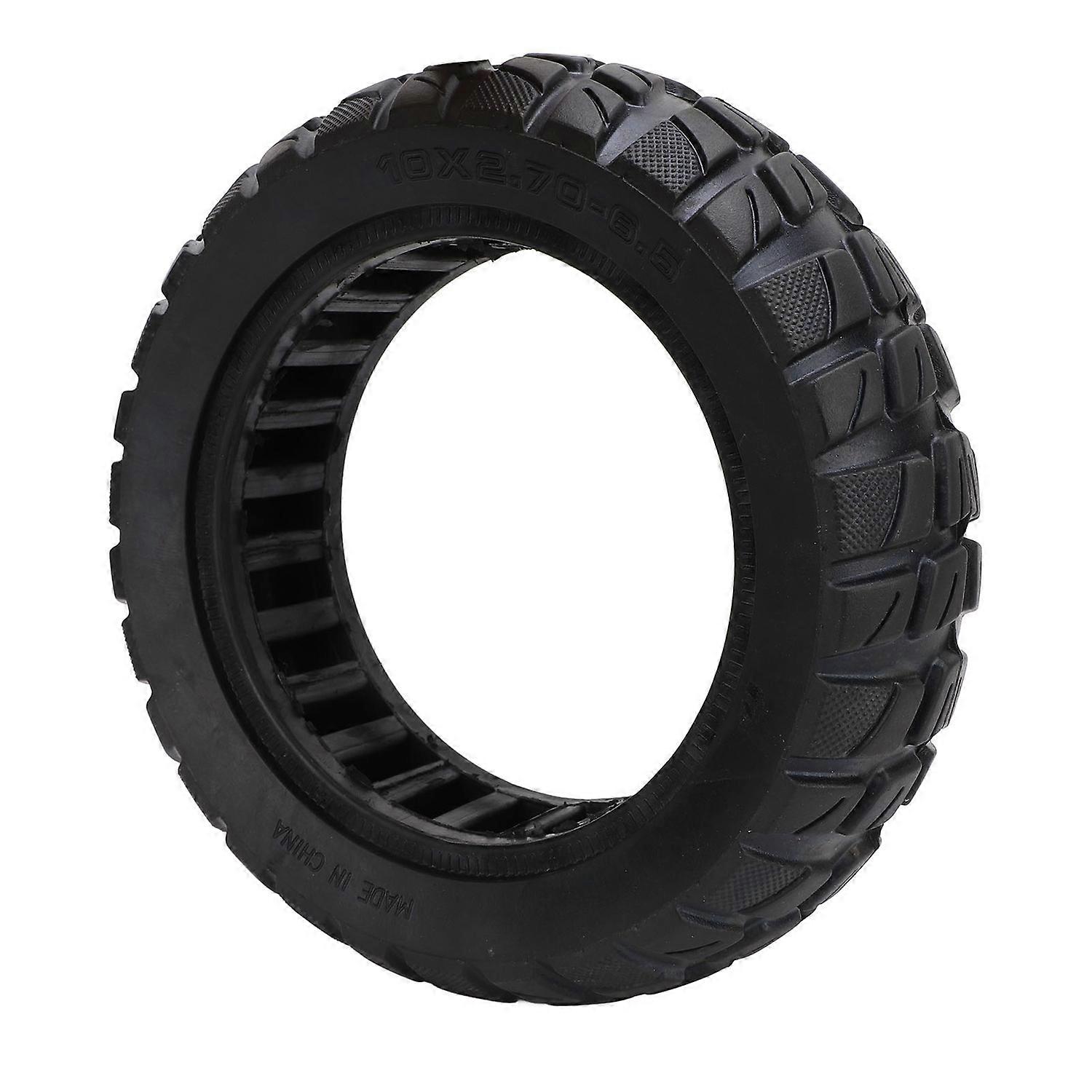 10x2.70‑6.5 Tire Rubber Shock Absorbing Anti Puncture Abrasion Resistance Solid Tire for Electric Sc