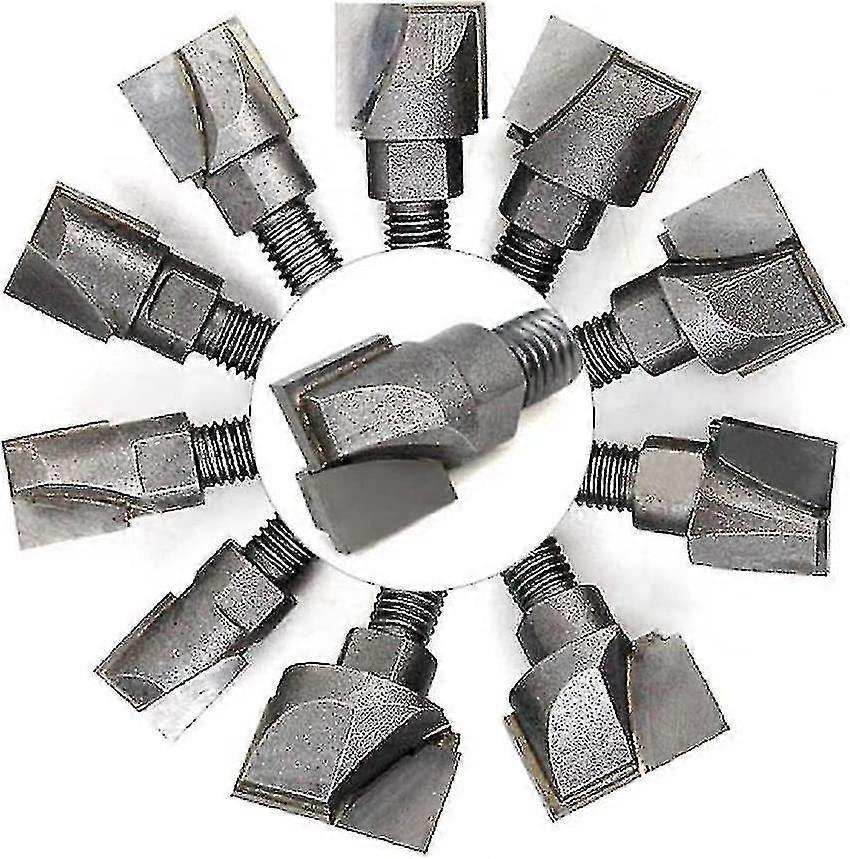 Hole saw drill bits, High - quality carbon steel construction, Suitable for wood and plastic materials, Set of 10 for various drilling needs