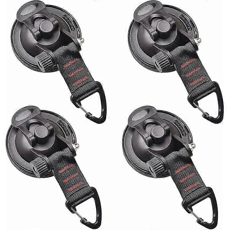 4 Pack Multi-Function Car Anchor Suction Cups Camping Tarp Fixing Kit Suction Cup with Fixing for RV Home Workshop