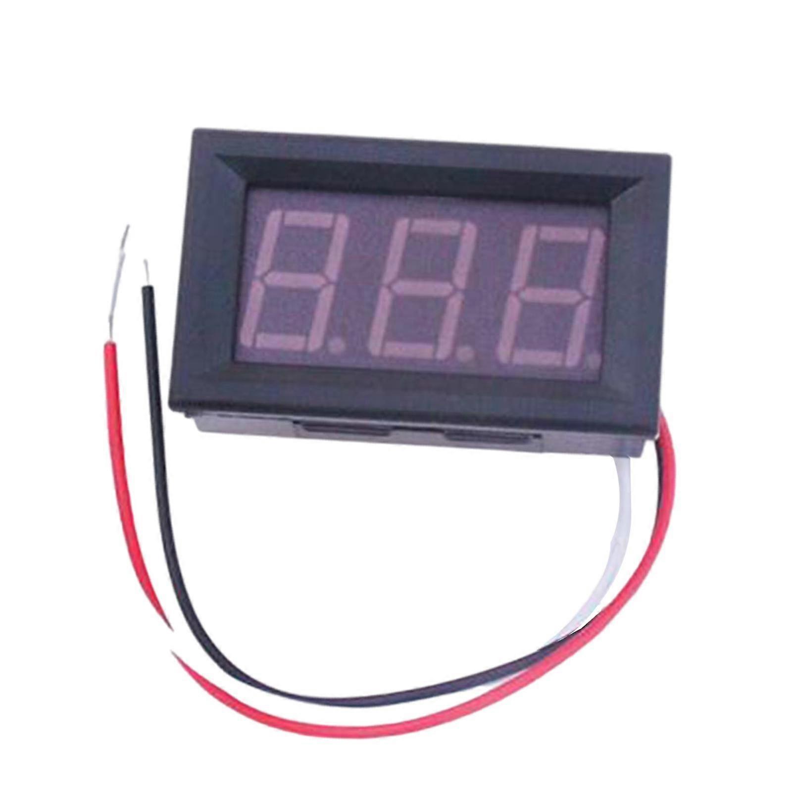 Mini Digital Voltmeter DC 0-100V Detector with LED Display Usage Monitor Volt