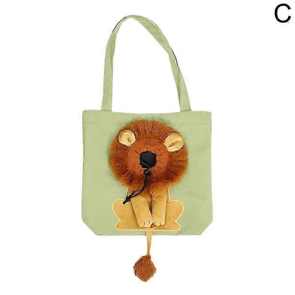 Lion Shape Adjustable Soft Cat Carrier Bag for Travel Pets