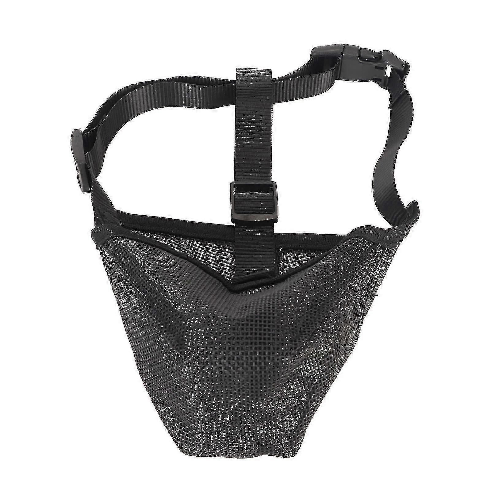 Breathable Adjustable Dog Muzzle - Mesh Covered Muzzle for Biting Chewing Licking Barking