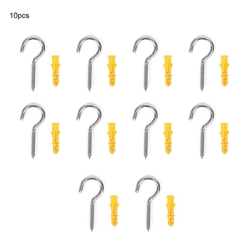 10Pcs Self-Tapping Screws + 10Pcs Plastic Expansion Tubes Wall Anchor Plug Replacement Kit