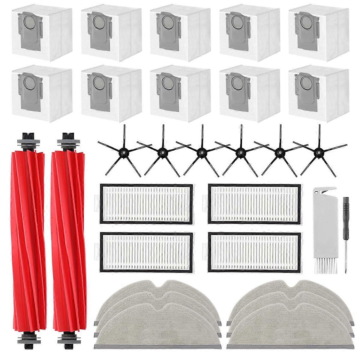 Accessories Kit Replacement Compatible for + / Max+ Robot Vacuum, Main Brush, Mop Cloth Pads,Vacuum 