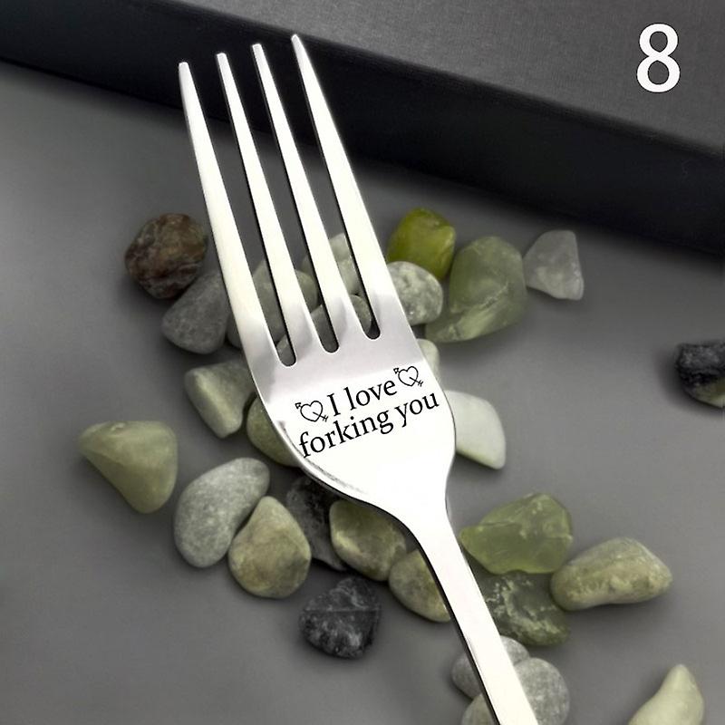 בעל אישה ומשפחת נירוסטה אני זיוף אוהב אותך פלדה מטבח כלי מתנה