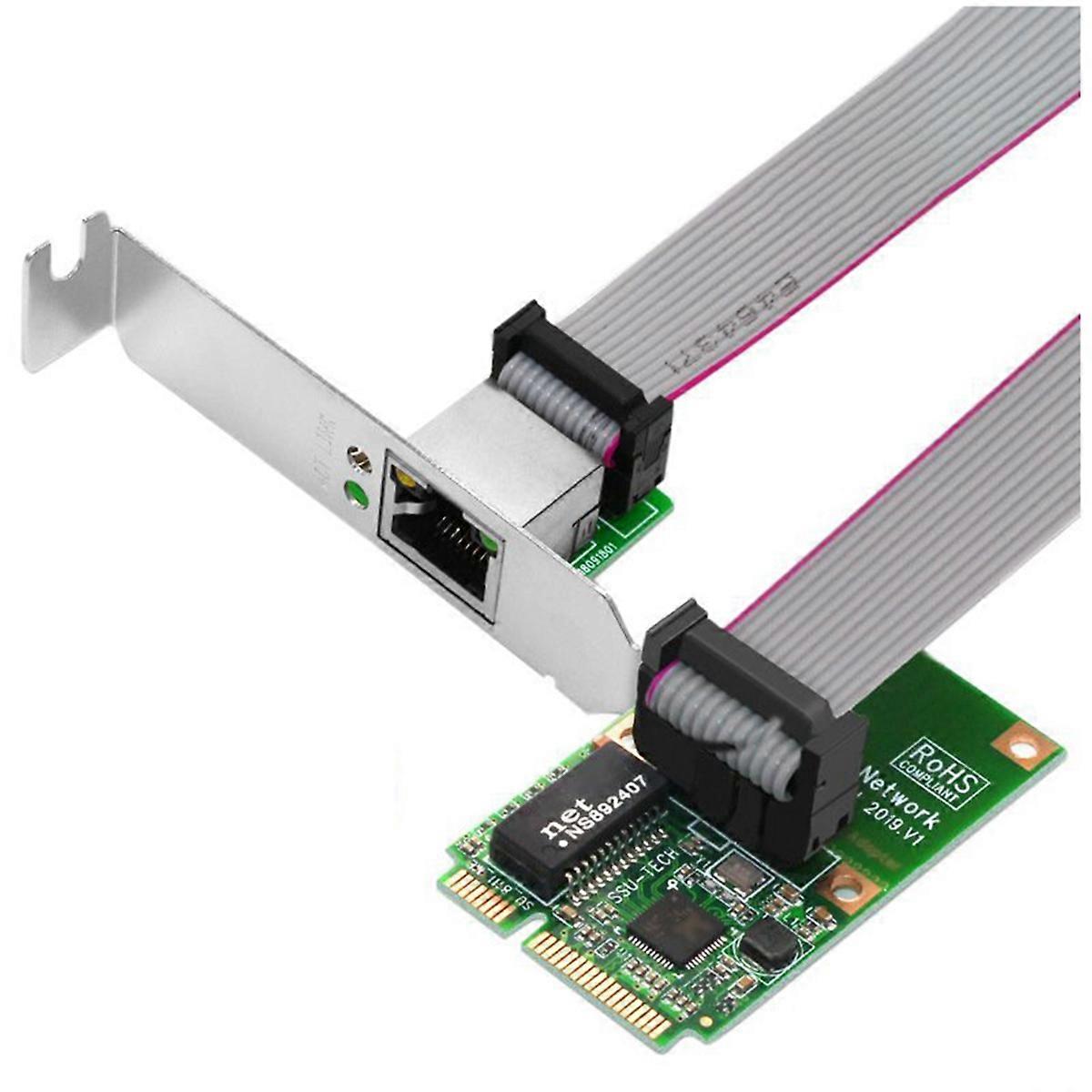 Mini PCIE Gigabit Network Card Single-Port RJ45 Ethernet Card for PC