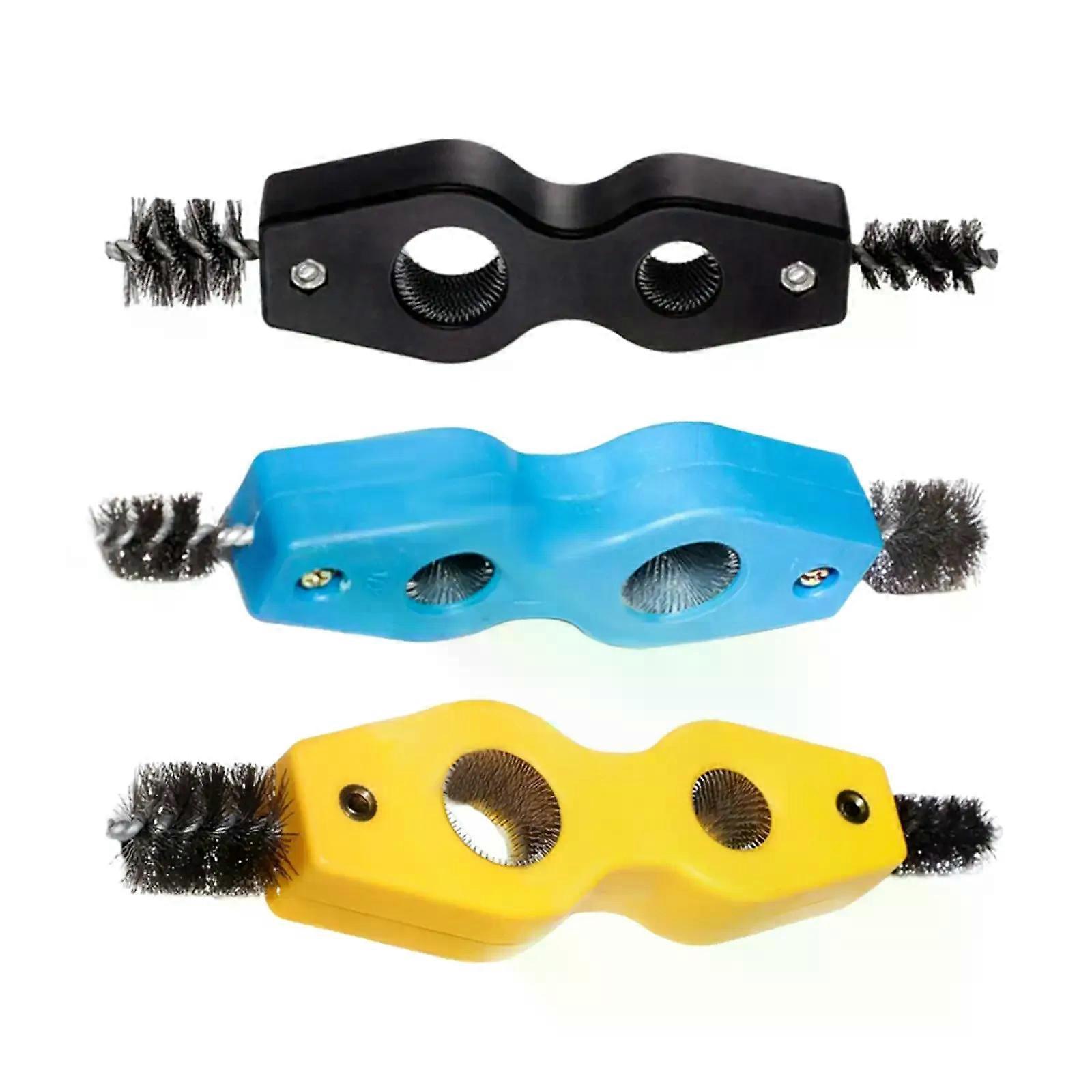 Car Battery Brush Cleaner Durable Anti Corrosion Remove Rust Portable Fit for Copper Pipes Inside Outside Thread Soldering Auto