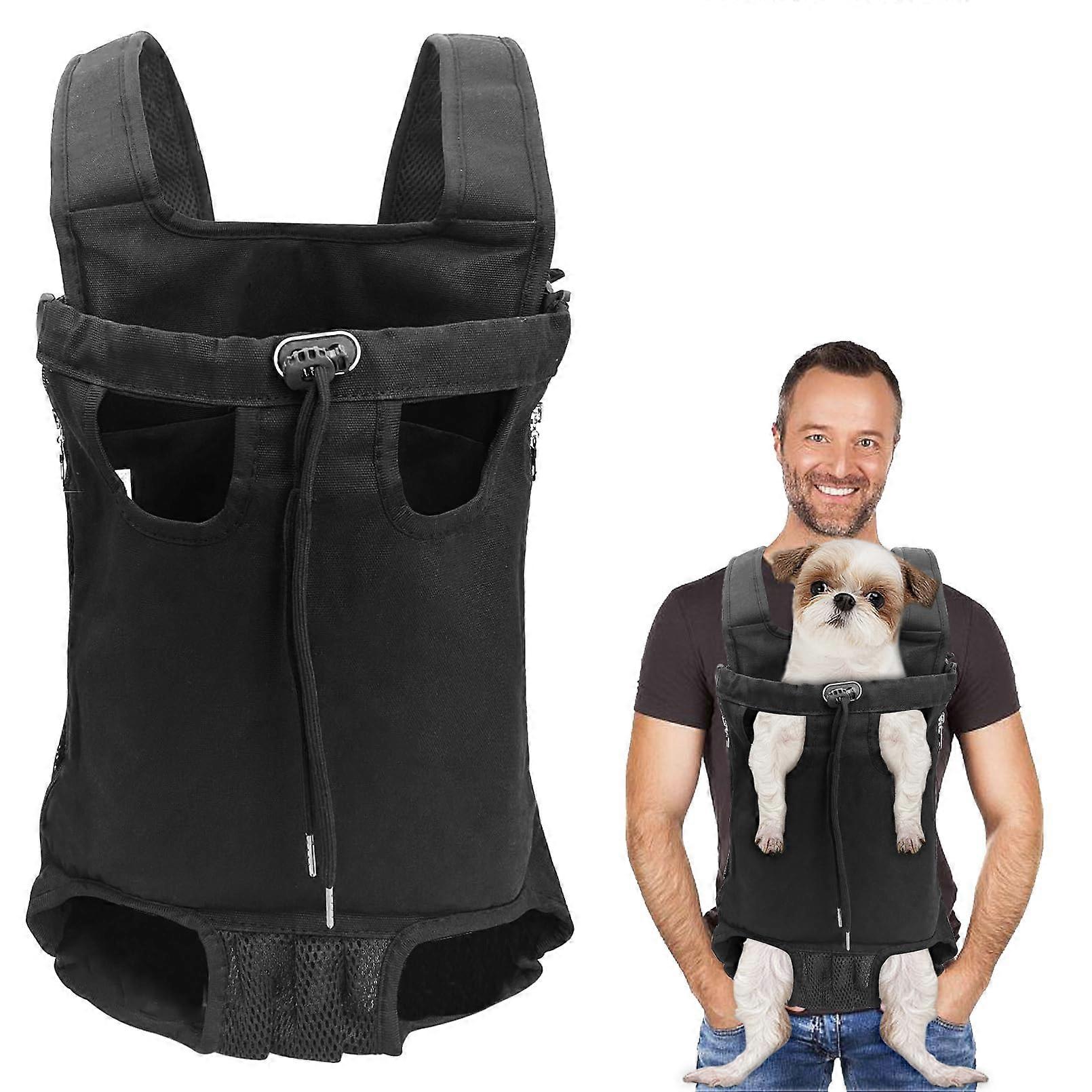 Adjustable Breathable Dog Carrier Backpack for Travel Hiking Large Size