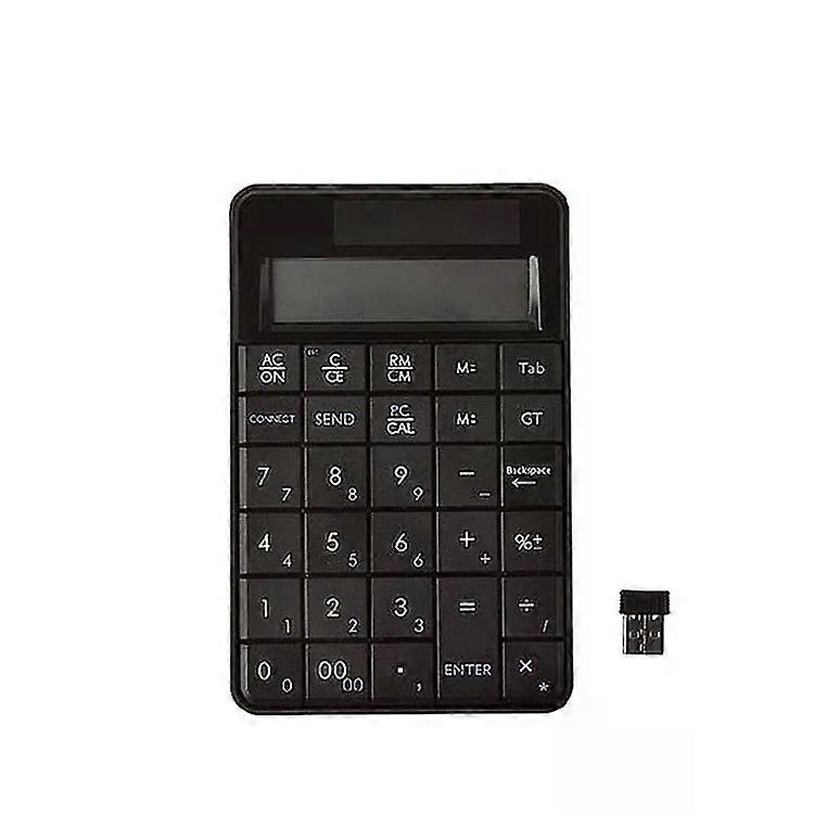 Wireless Numeric Keyboard with Calculator-2.4G USB,LCD Display