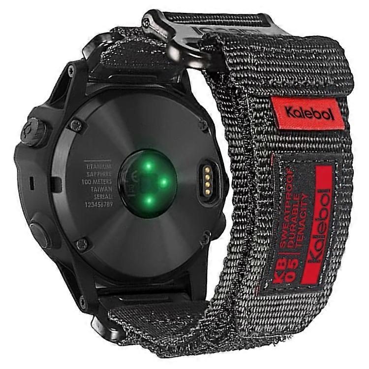 Compatible For Garmin Tactix 7 AMOLED Edition / Tactix 7 Pro / Quickfit 26mm Watch Strap Nylon Sticker Wrist Band
