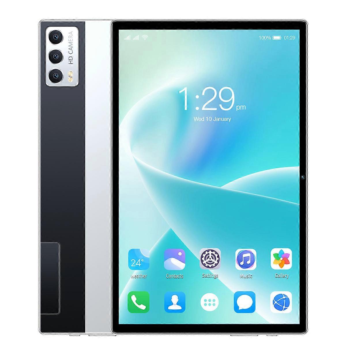 2 in 1 Tablet 10.1 Inch with Keyboard 6GB 128GB 8 Core CPU 5G WiFi 4G Calling FHD Tablet for Android 12 100‑240V US Plug