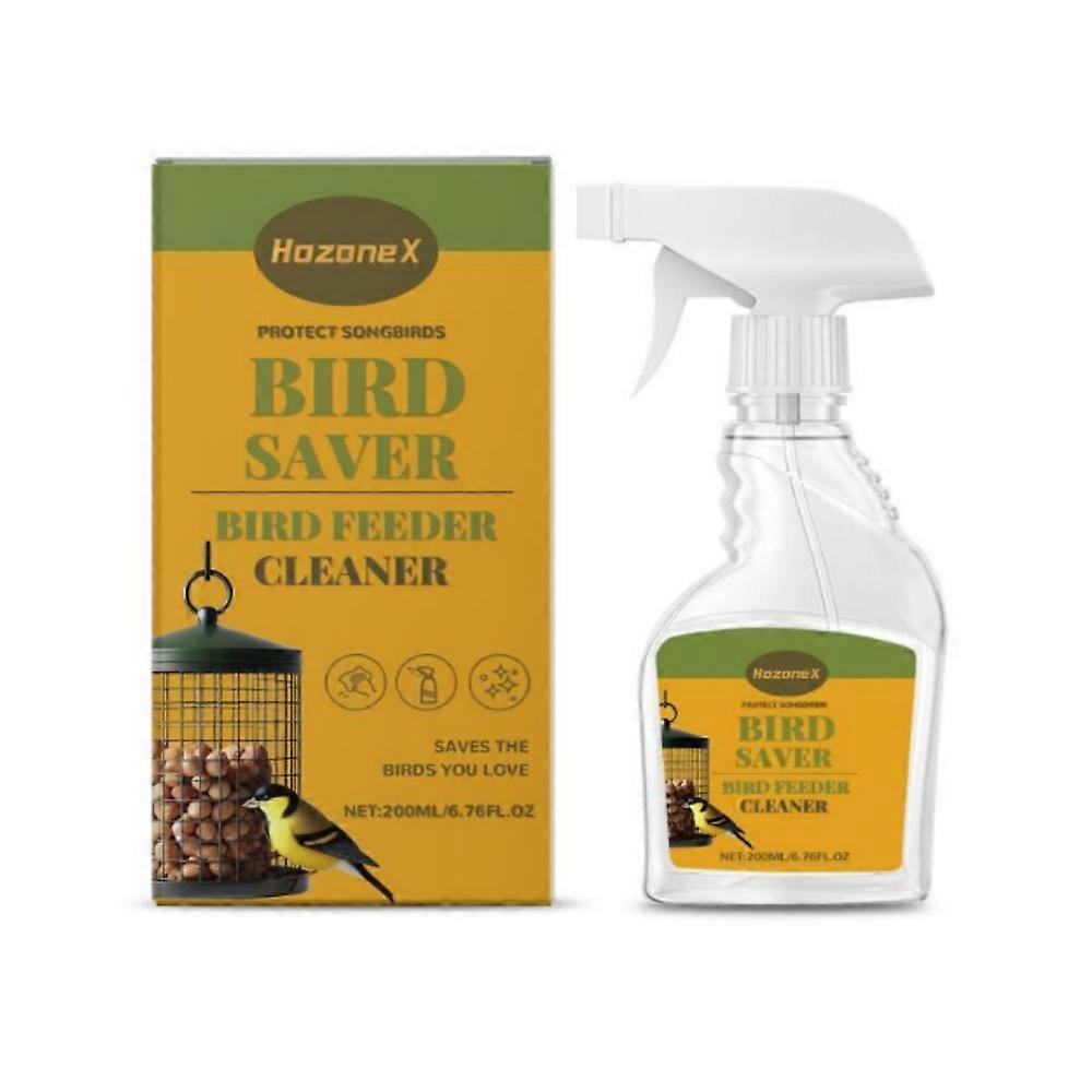 Mild deodorizing refreshing feeder cleaner for birds
