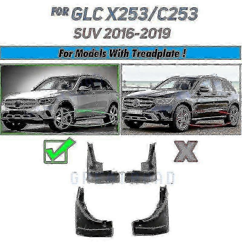 Apply Car Mudflaps For Mercedes Benz Glc Class X253 2016-2019 Worb Mud Flaps Splash Guards Mudguards Mud Flap Front Rear Fender