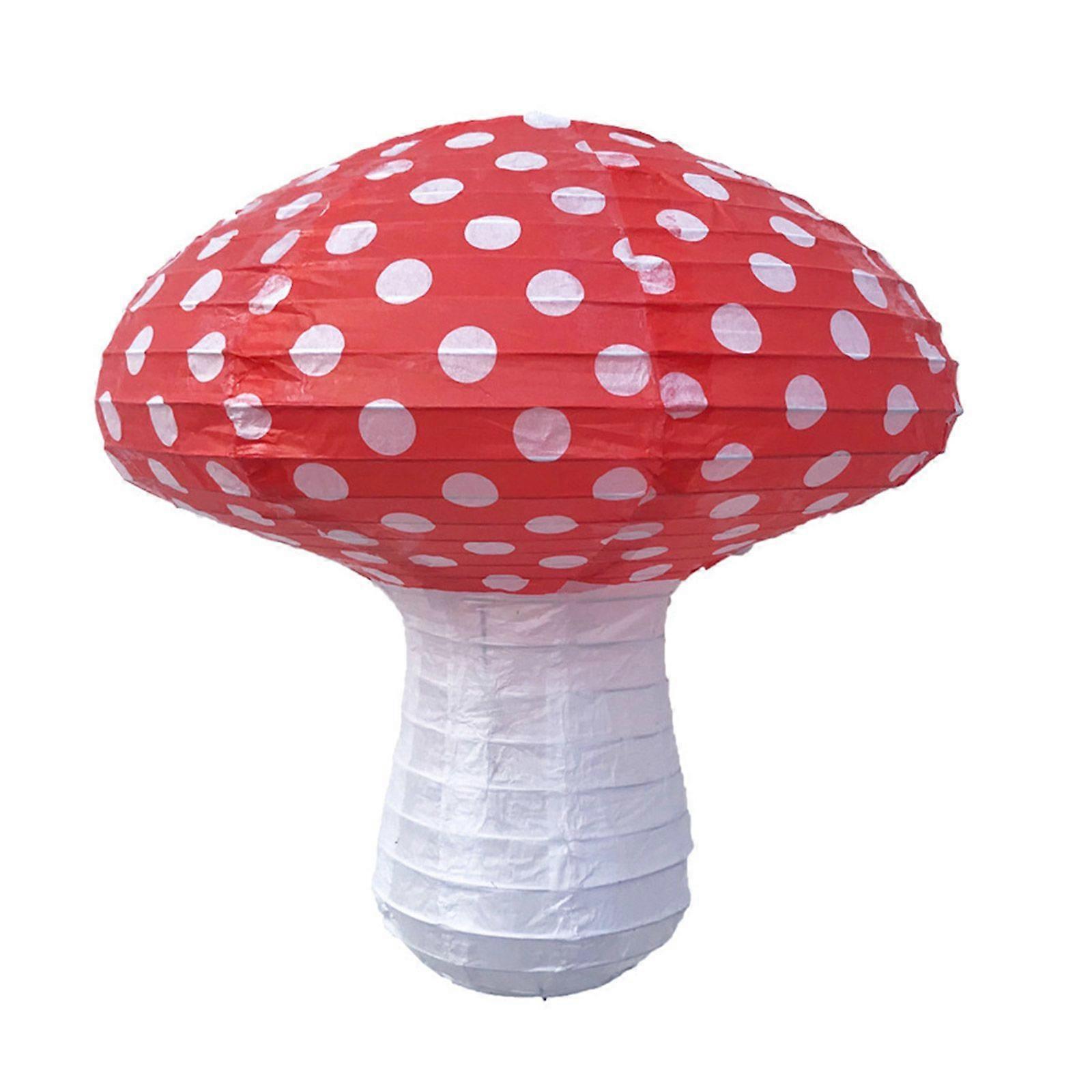 Tissue Paper Lanterns Colorful Decorative Mushroom Lantern Lamps Forest Theme
