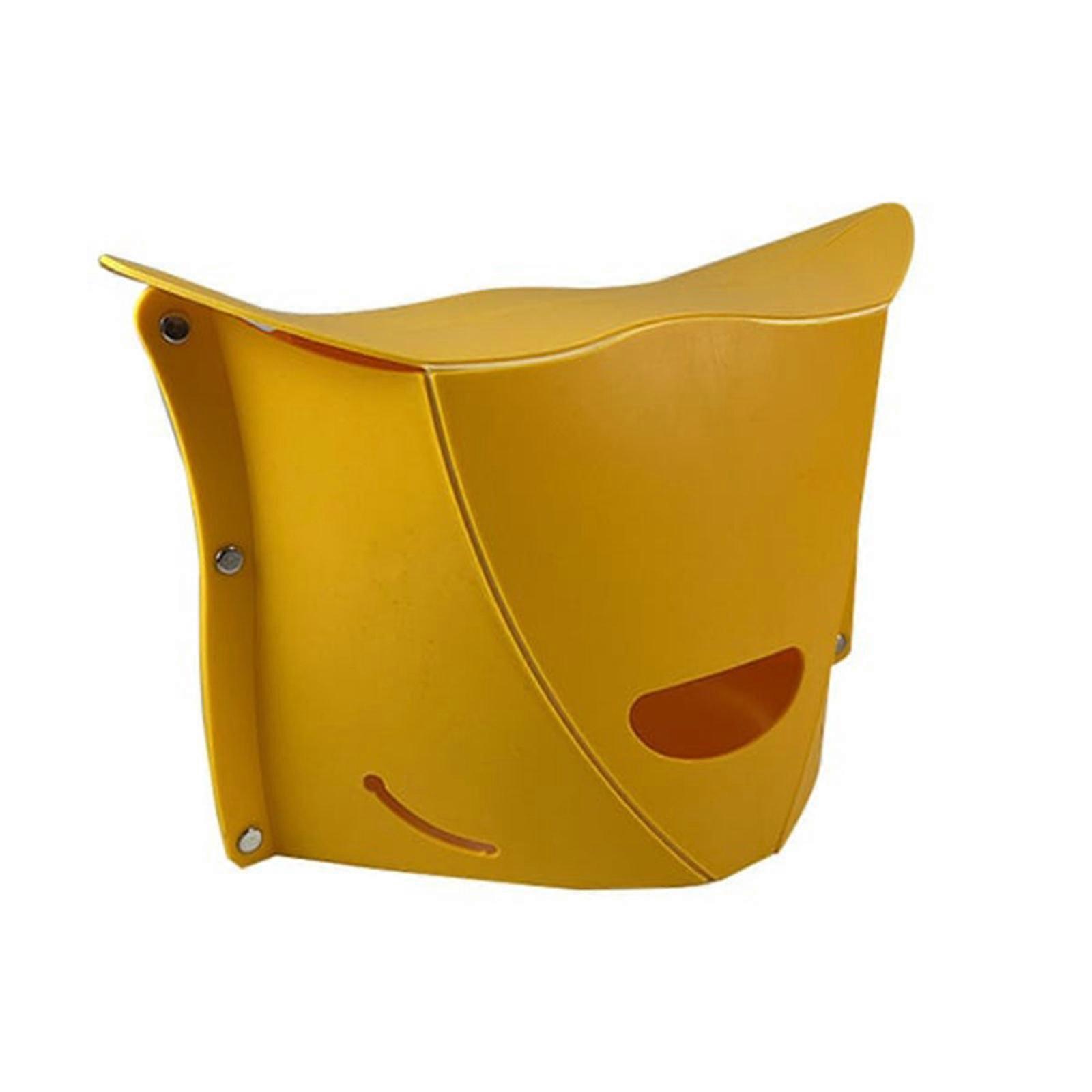 Folding Chair Brief Plastic Multipurpose Space-saving For Camping Multicolor Practical Portable Storage Stool