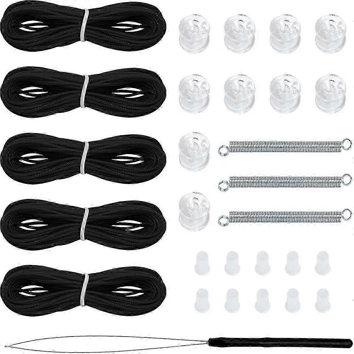 Window Shade Repair Kit for Pleated Blinds - Restringing Tool