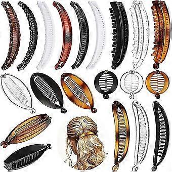 Banana Hair Clips Set for Women Vintage Clincher Classic Large Double Comb