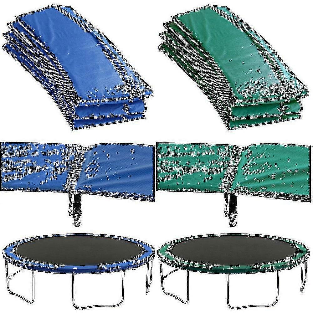 Trampoline Spring Cover Pad Replacement Safety Pad, Durable Protective Mat for Trampolines, Green/Blue