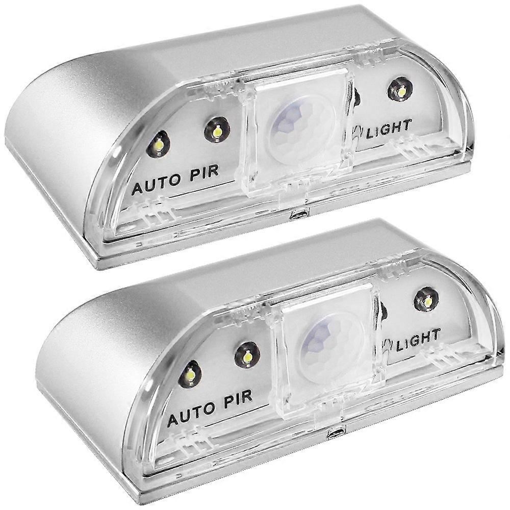 2 Pack Keyhole Light, Infrared IR Wireless Door Lock Lamp, Auto Sensor Motion Detector, 4 LED Bulbs