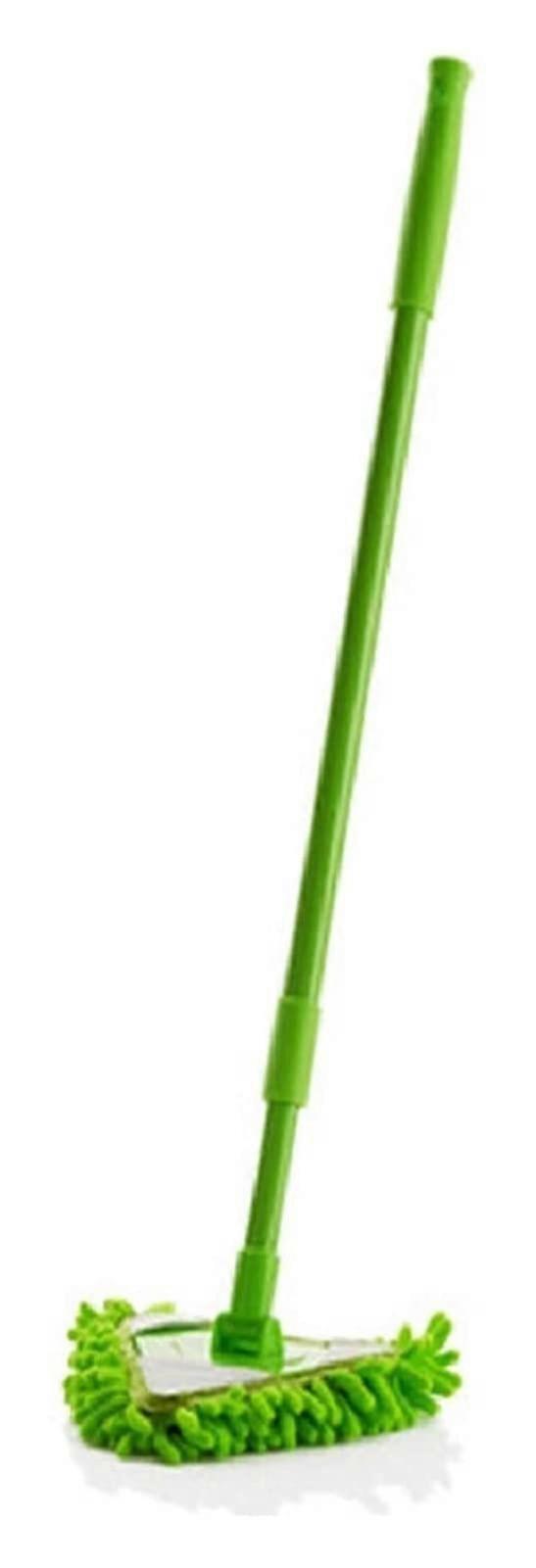 Wet and Dry Mop, 180 Degree Rotating Triangular Retractable Mop Mop for Floor Cleaning Ceiling Tiles Kitchen Bathroom Cleaning