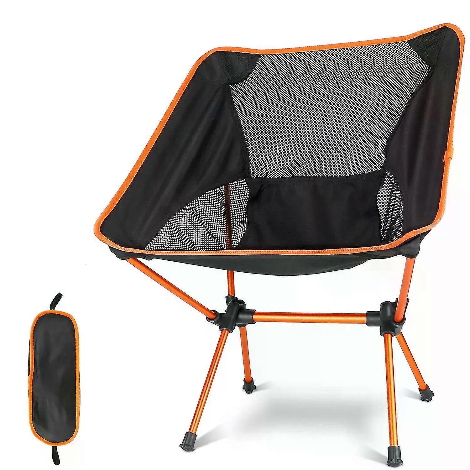 Portable Folding Camping Chair - Orange