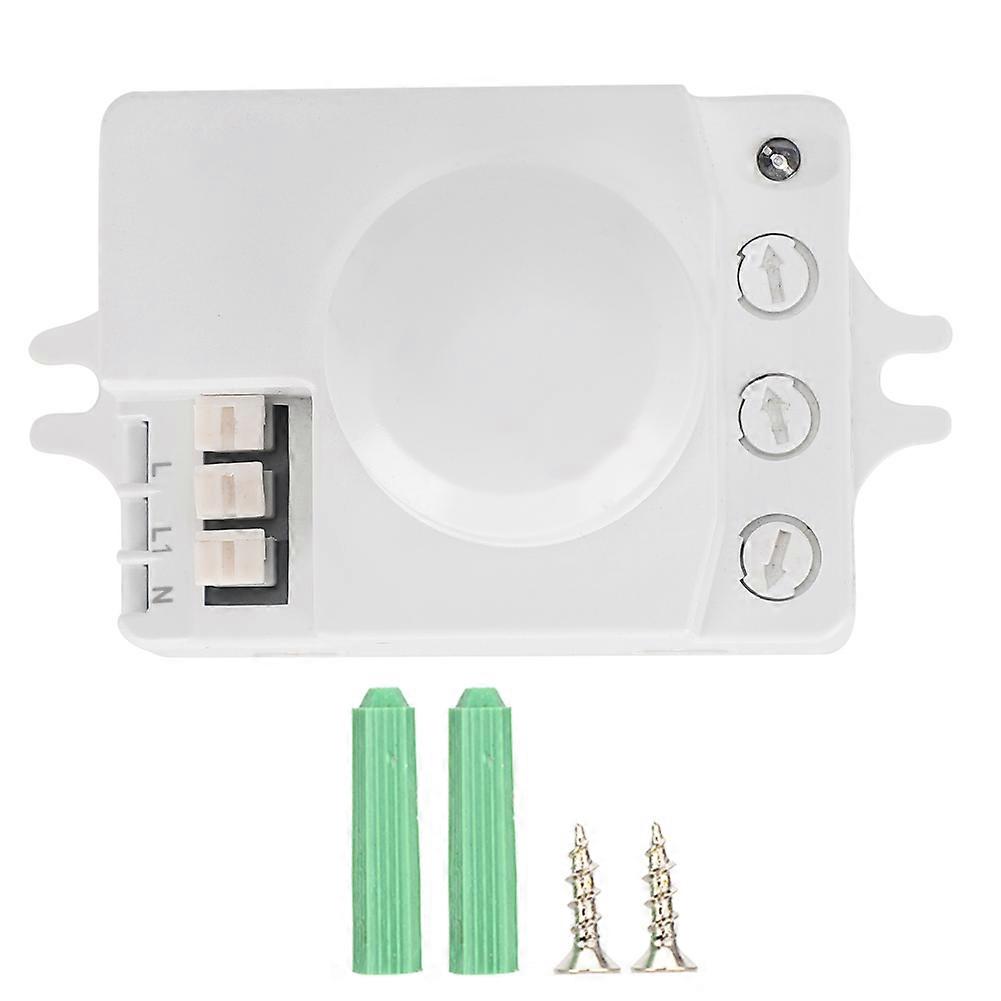 Smart Microwave Sensor Light Switch, Automatic Motion Detection & Adjustable Settings