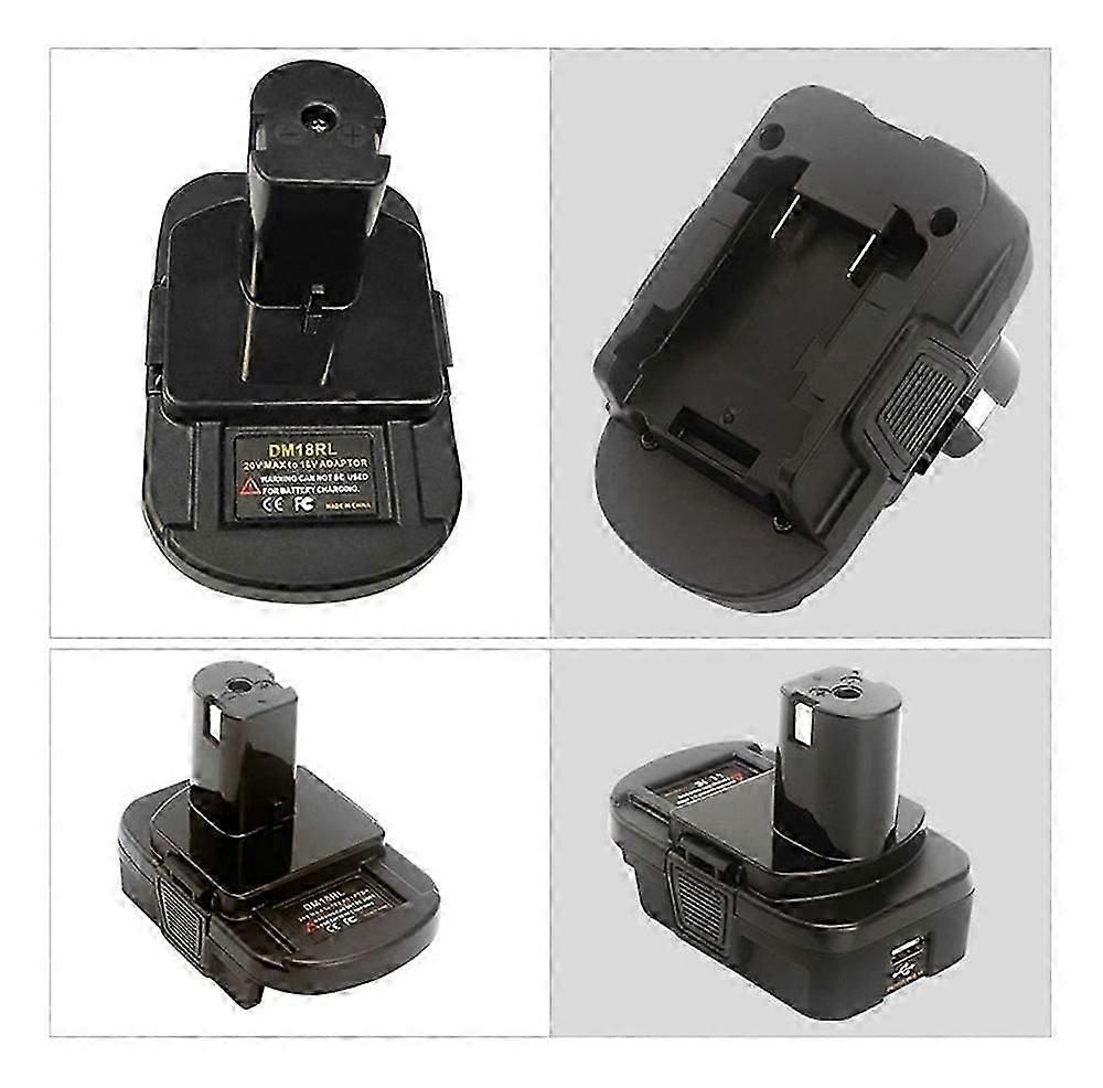 Batteriadapter til Ryobi 18v. Konverterede værktøjer