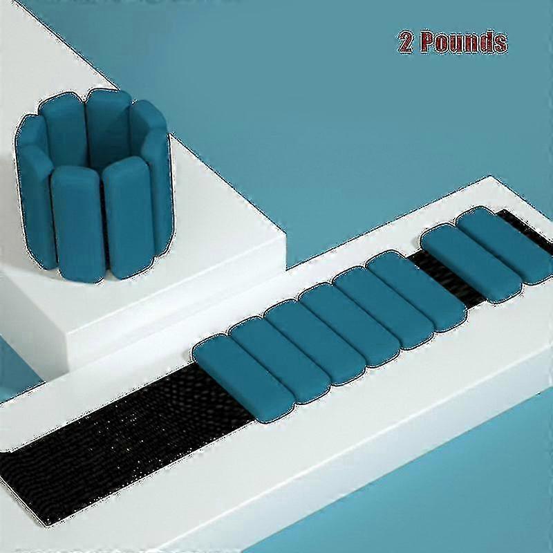 Set Of 2 1/2lb Each Adjable Wearable Wrist Ankle Ws For E