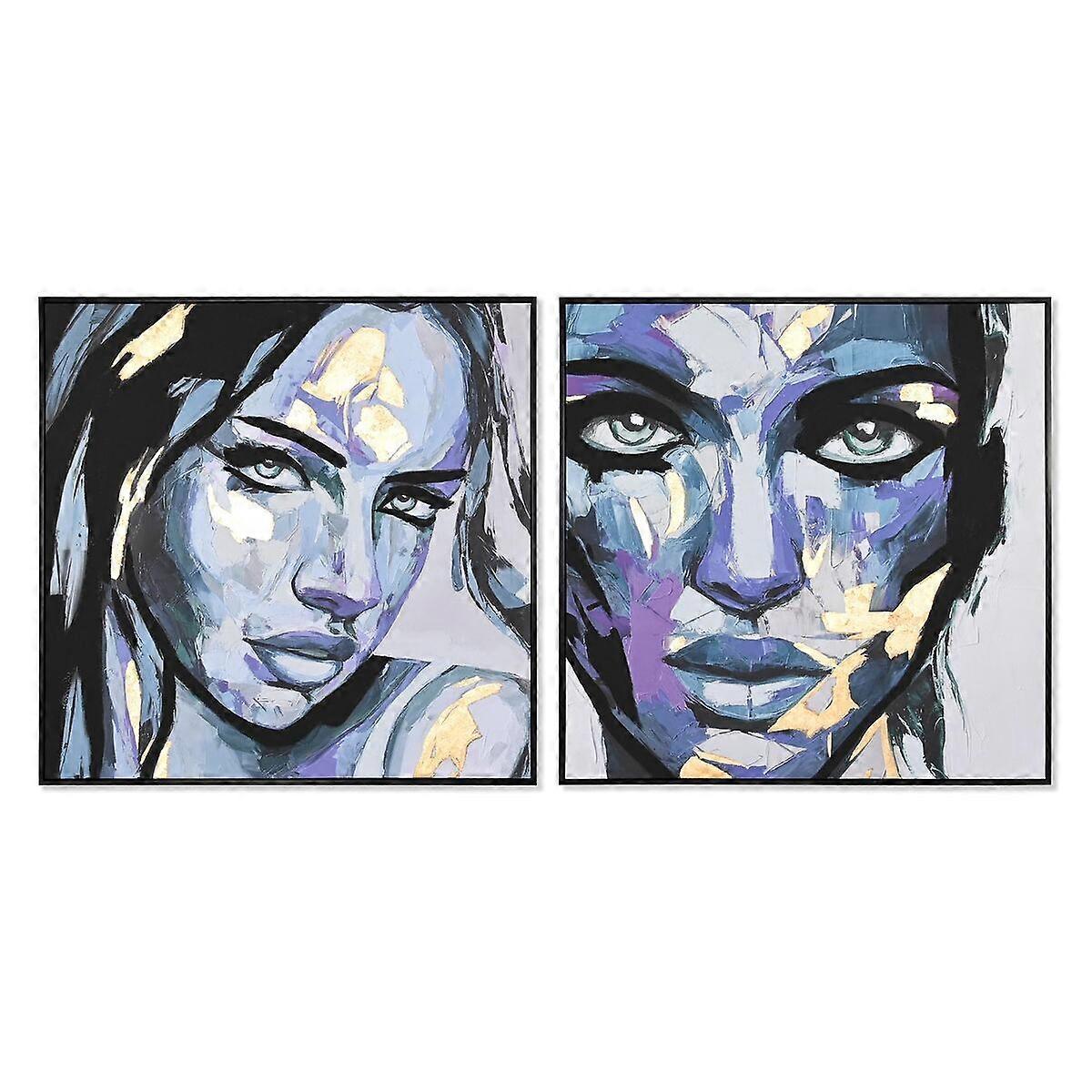 Canvas DKD Home Decor polystyrene canvas 103 x 4.5 x 103 cm