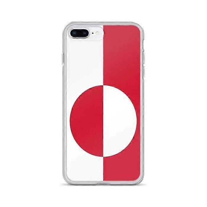 Phone Case - PIXELFORMA - Greenland Flag - Compatible with iPhone 7 Plus - Flexible - Shockproof
