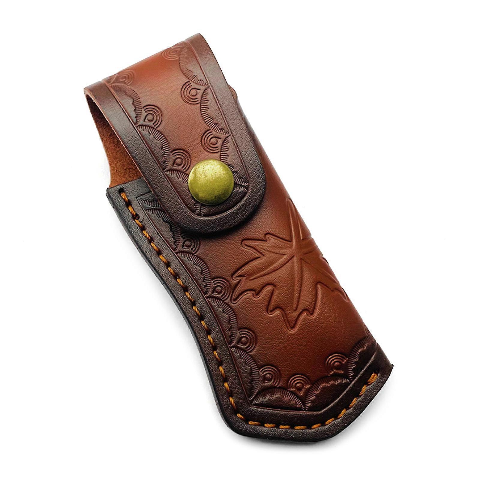 Leathers Knife Pouches Handmade Knife Holsters Belt Loop Case Holder Bag Folding Knife Sheath for Cutting Tool Carriers