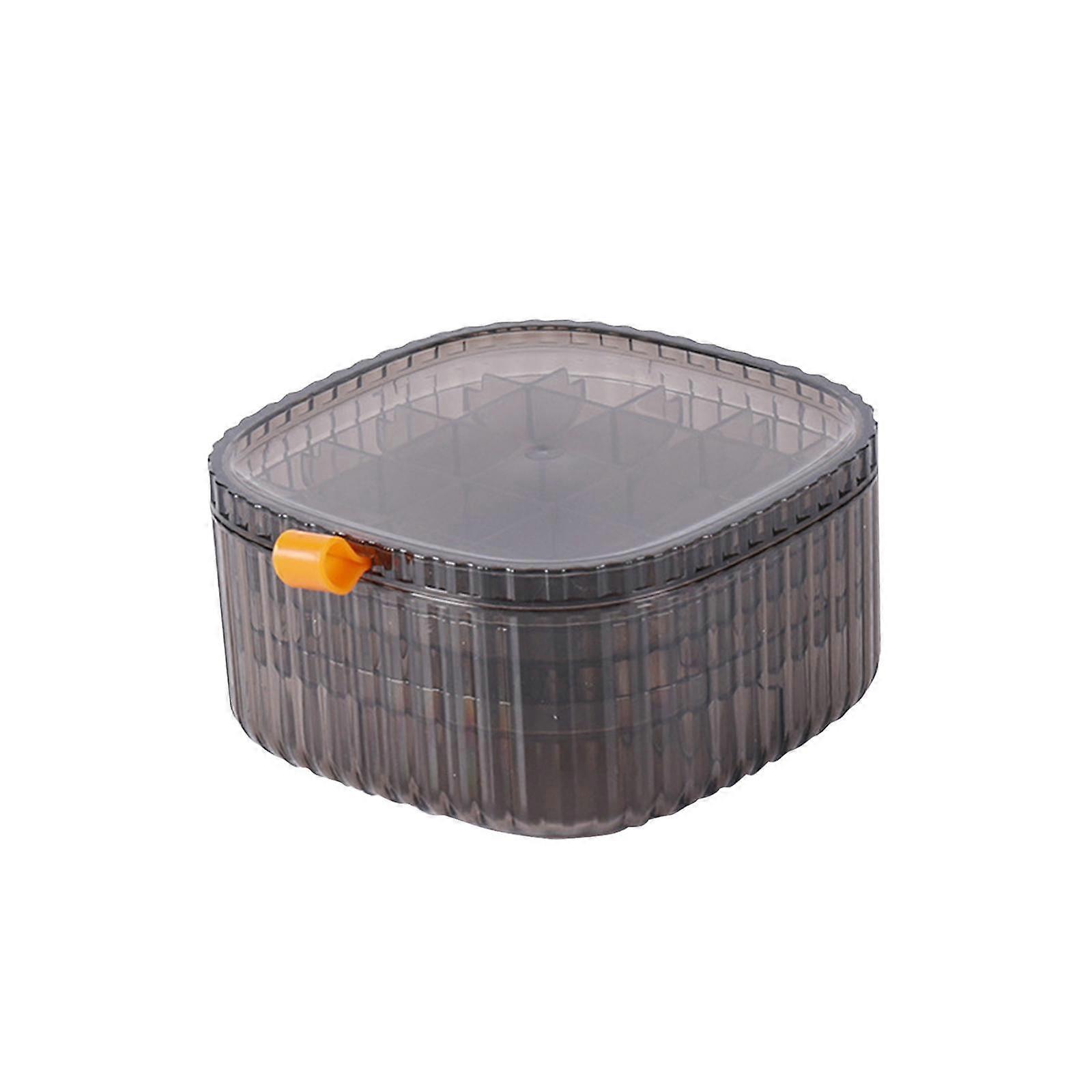 Box Stackable with Lid for Earrings Vanity Countertop