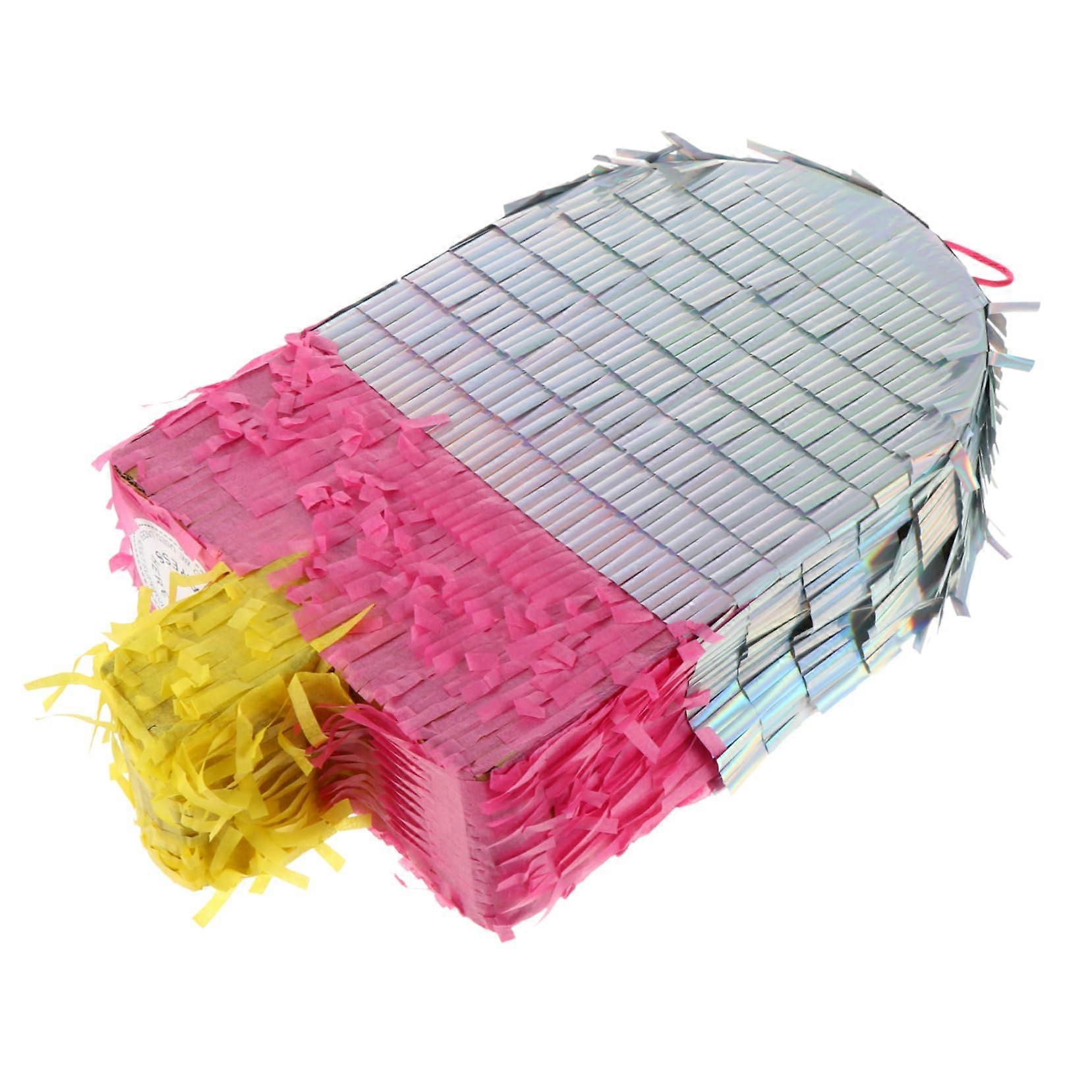 Paper Pinata Ice Cream Shape Toy Fun Party Game for 's Celebrations Random Color