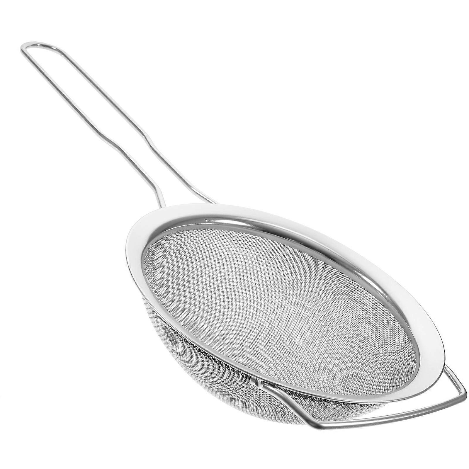 Fine Mesh Sieve Kitchen Tool Large Rice Strainer Square Ear Design Easy to Clean for Home and Restaurant Use