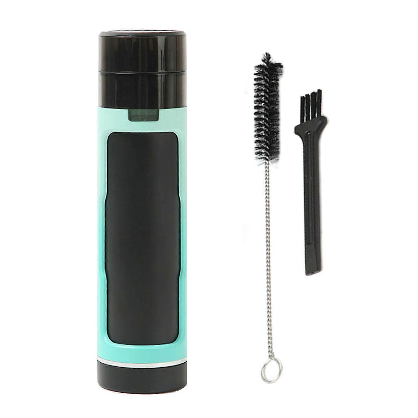 Case with Manual Grinders and Tube Function Convenient Smoking Access  Green